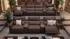 Sofanella Kinosofa GALA Ledercouch Kinocouch Heimkinosofa in Schwarz S: 278 Breite x 101 Tiefe Bild 5