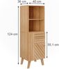 Midischrank Lucie Bambus 40 x 124 cm Vicco Bild 2
