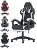 BIGZZIA Bürostuhl Gaming Stuhl mit Fußstütze - Gamer Stühle Ergonomisch mit Lendenkissen, Kopfstütze Gaming Chair Höhenverstellbar Computerstuhl Bild 4