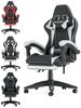 BIGZZIA Bürostuhl Gaming Stuhl mit Fußstütze - Gamer Stühle Ergonomisch mit Lendenkissen, Kopfstütze Gaming Chair Höhenverstellbar Computerstuhl Bild 5