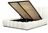 Polsterbett Doppelbett HEDA 180x200cm Komplettset in Stoff Perfect Harmony Altweiß Bild 3