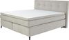 Jockenhöfer 'Capello Mix' Boxspringbett, 180x200 cm, Flachgewebe Greige Bild 2