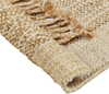 Teppich Jute sandbeige 160 x 230 cm geometrisches Muster Kurzflor ORTAOBA Bild 5