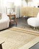 Teppich Jute sandbeige 160 x 230 cm geometrisches Muster Kurzflor ORTAOBA Bild 3