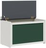 vidaXL Box mit Stauraum und Tafelvorderseite ROROS Grau und Weiß 42003029 Bild 5