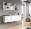 Garderobe Set 4-teilig SystemX in weiß Hochglanz 144 cm Bild 2