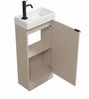 Badplaats Gäste-WC Möbel Orion 40 x 22 cm – Beige – Handwaschbeckenunterschrank mit Keramikwaschbecken Bild 3