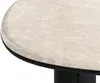 Vente-unique - CORMINA Couchtisch Marmor SchwarzBeige - B 74 cm x H 35,5 cm x L 97 cm Bild 4