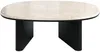 Vente-unique - CORMINA Couchtisch Marmor SchwarzBeige - B 74 cm x H 35,5 cm x L 97 cm Bild 2