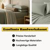 Seralino Bettwäsche Mako Satin Bettwäsche (100% Bio Baumwolle) mit Kissenbezug, 3 teilig, Fairtrade/ GOTS zertifiziert, uni Bettwäsche Set mit Reißverschluss Bild 2