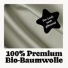 Seralino Bettwäsche Mako Satin Bettwäsche (100% Bio Baumwolle) mit Kissenbezug, 3 teilig, Fairtrade/ GOTS zertifiziert, uni Bettwäsche Set mit Reißverschluss Bild 3