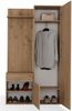 Selsey 'Duvio' Flurgarderobe mit Schrank und Spiegel, Eiche Artisan, 100 cm Bild 4
