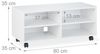 Relaxdays TV Board mit 4 Fächern rollbar Bild 5