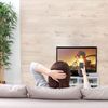 Relaxdays TV Board mit 4 Fächern rollbar Bild 4