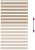 vidaXL Doppelrollo Sandbraun 135x230 cm Stoffbreite 130,9 cm Polyester 4014606 Bild 5