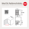 Hailo Abfallsammler 3610971 CS Slide Cargo-Soft Short 2x20L dunkelgrau Bild 4