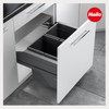 Hailo Abfallsammler 3610971 CS Slide Cargo-Soft Short 2x20L dunkelgrau Bild 2