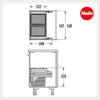 Hailo Abfallsammler 3610971 CS Slide Cargo-Soft Short 2x20L dunkelgrau Bild 3