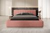 Polsterbett Doppelbett PEORIA 160x200cm in Stoff Macau Rose Bild 2