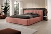 Polsterbett Doppelbett PEORIA 160x200cm in Stoff Macau Rose Bild 1