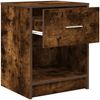 vidaXL Nachttische 2 Stk. mit Schublade Räuchereiche 40x34x50 cm 858776 Bild 5