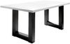 Esstisch ausziehbar Eila 7 140 x 90 x 75 Esszimmertisch Schwarzstahl/Weiß Matt Lack 13374-140 Bild 2