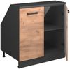 Dachschrägenschrank Rion Goldkraft Eiche 80 x 81.6 cm mit 2 Türen, Schrankkorpus 60 cm Tiefe Vicco Bild 4