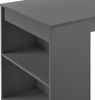 Bartisch Kouvola mit 3 Fächern 110x50x103 cm Dunkelgrau [en. casa] Bild 4