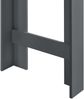 Bartisch Kouvola mit 3 Fächern 110x50x103 cm Dunkelgrau [en. casa] Bild 3