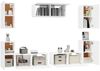 vidaXL 7-tlg. TV-Schrank-Set Weiß Holzwerkstoff [3114302] Bild 4
