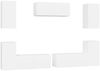 vidaXL 7-tlg. TV-Schrank-Set Weiß Holzwerkstoff [3114302] Bild 2