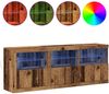 vidaXL LED-Sideboard Altholz 181 x 37 x 67 cm Holzwerkstoff 3333111 Bild 4