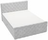 GRAINGOLD Lunaris Doppelbett 160x200, Boxspringbett mit Kopfteil, zwei Bettkästen, Velour-Stoff, Hellgrau Bild 2