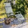 Lafuma Gartenliege R CLIP NATURA COLORBLOCK, Moosgrün, Stahlgestell, Batyline Iso, Kopfstütze, Verstellbar, B 67 x H 114 x T 88 cm Bild 3
