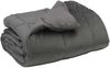 vidaXL Winterbettdecke Gepolstert Hellgrau 140 x 220 cm Mikrofaser 42026091 Bild 2