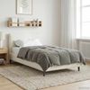 vidaXL Winterbettdecke Gepolstert Hellgrau 140 x 220 cm Mikrofaser 42026091 Bild 4