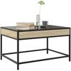 vidaXL Couchtisch mit Infinity-LED Sonoma-Eiche 70x50x41 cm 847683 Bild 5