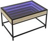 vidaXL Couchtisch mit Infinity-LED Sonoma-Eiche 70x50x41 cm 847683 Bild 3
