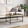 vidaXL Couchtisch mit Infinity-LED Sonoma-Eiche 70x50x41 cm 847683 Bild 4