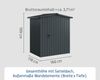 Hörmann EcoStar Euroline Gerätehaus Satteldach 166 x 118 Anthrazitgrau 1-flg Bild 4