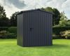 Hörmann EcoStar Euroline Gerätehaus Satteldach 166 x 118 Anthrazitgrau 1-flg Bild 2