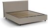 Dmora Doppelbett Africa, Bettkasten aus Öko-Leder, Öffnung vorne, geeignet für Matratzen 140 x 190 cm, 100 % Made in Italy, TaubenGrau Bild 4