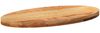 vidaXL Tischplatte Hellbraun 80x40x4 cm Massivholz Eiche Oval 4009049 Bild 4