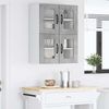 vidaXL Wandglas-Schrank PORTO 2 pcs Beton Grau 60 x 31 x 40 cm 885322 Bild 4