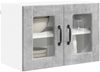 vidaXL Wandglas-Schrank PORTO 2 pcs Beton Grau 60 x 31 x 40 cm 885322 Bild 3