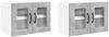 vidaXL Wandglas-Schrank PORTO 2 pcs Beton Grau 60 x 31 x 40 cm 885322 Bild 2