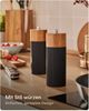 Praknu Salz- / Pfefferstreuer Salz & Pfeffermühle Set Akazien Holz – Edles Design & Keramikmahlwerk, (2er Set, 2-tlg), FSC-zertifiziert, Keramikmahlwerk, Stufenlos einstellbar, Langlebig Bild 2