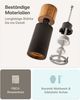 Praknu Salz- / Pfefferstreuer Salz & Pfeffermühle Set Akazien Holz – Edles Design & Keramikmahlwerk, (2er Set, 2-tlg), FSC-zertifiziert, Keramikmahlwerk, Stufenlos einstellbar, Langlebig Bild 3