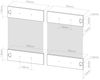 Küchenfront R-Line Sonoma 79.2 x 59 cm Möbelfront für den Hängeglasschrank Vicco Bild 2