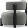 Casa Padrino Luxus Wohnzimmer & Hotel Sessel Grau / Schwarz 90 cm - Luxus Möbel Bild 3